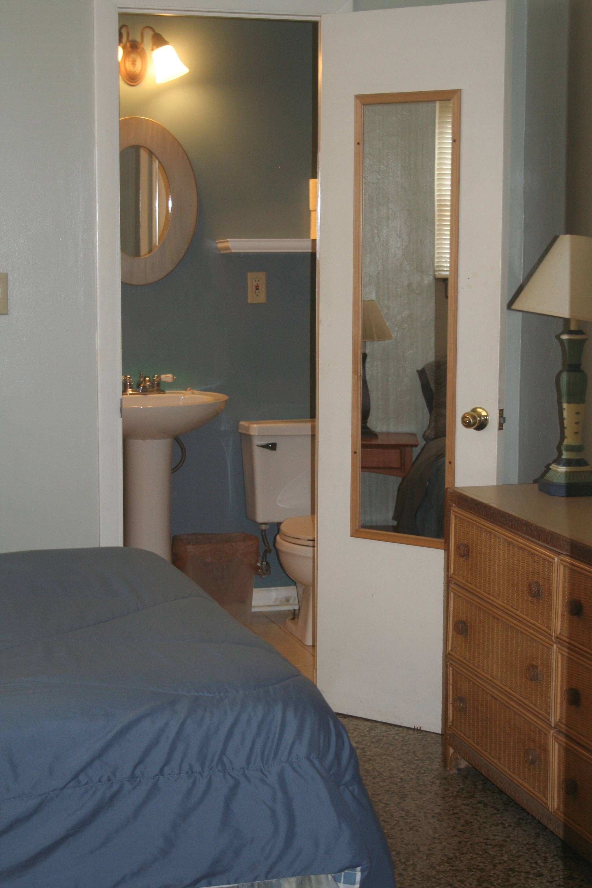 Bathroom with shower stall